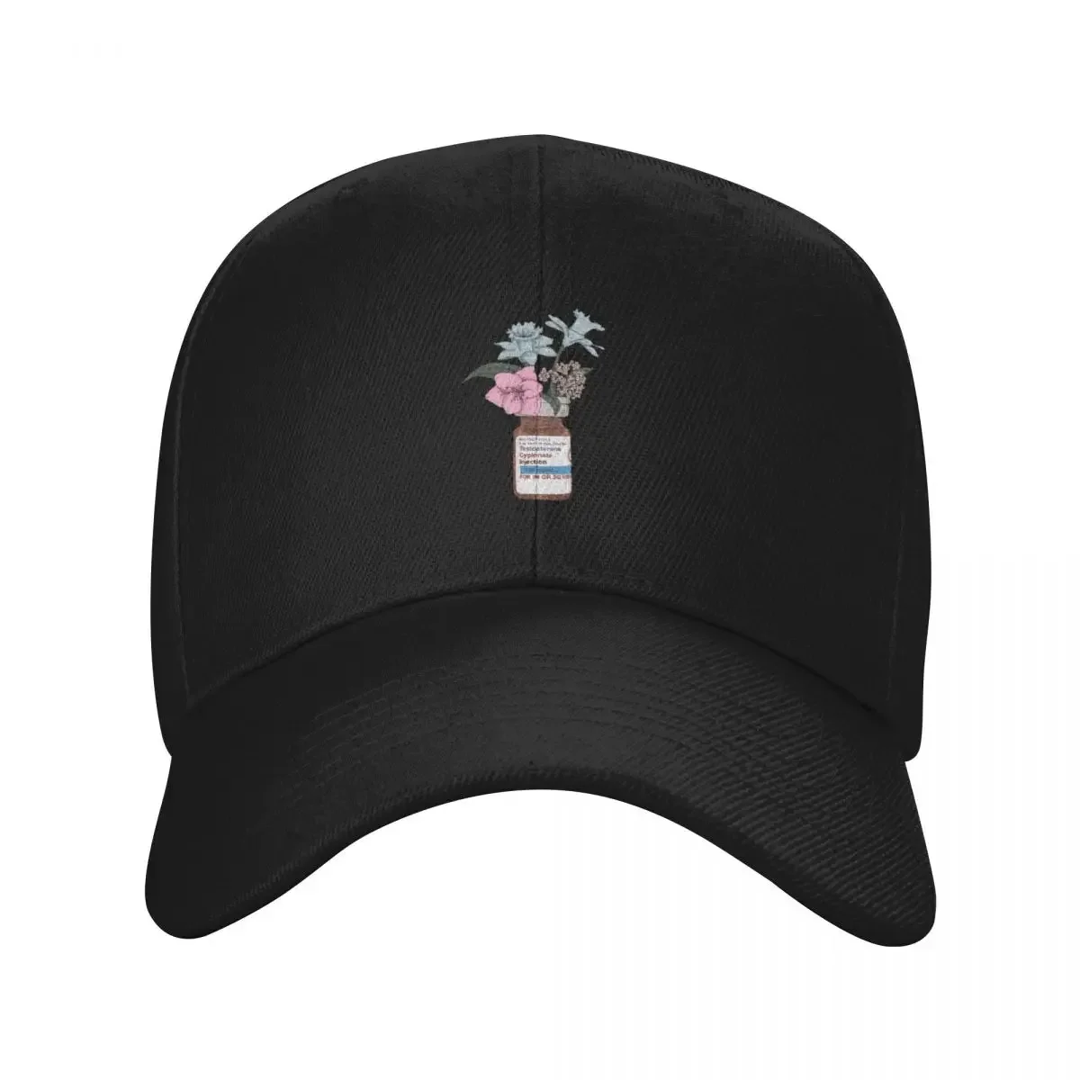 Testosterone Vial - Flowers of Rebirth Baseball Cap Cosplay dad hat Golf Hat Man Golf Wear Men Women's