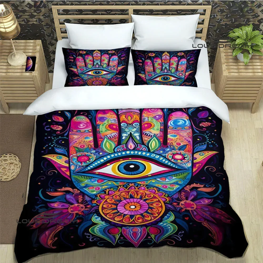 3D Hand of Fatima printed Bedding Sets exquisite bed supplies set duvet cover bed comforter set bedding set luxury birthday gift