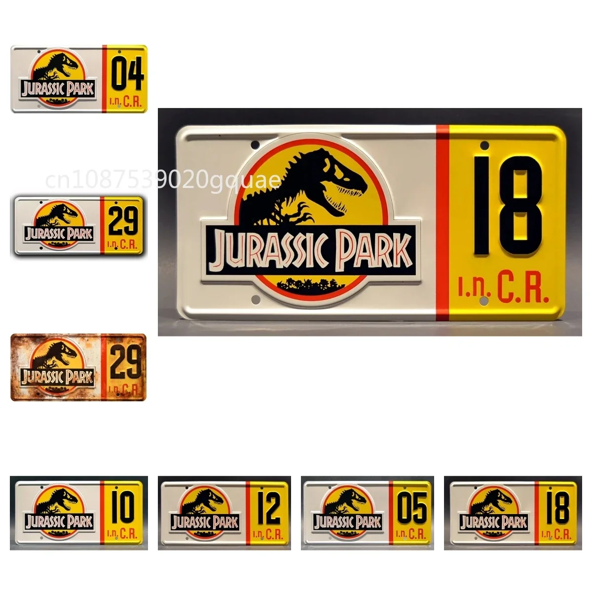 Pig Wall Signs Celebrity Machines Jurassic Park | Explorer # 04# 05# 29 # 10# 12# 18 | Metal Printing License Plate