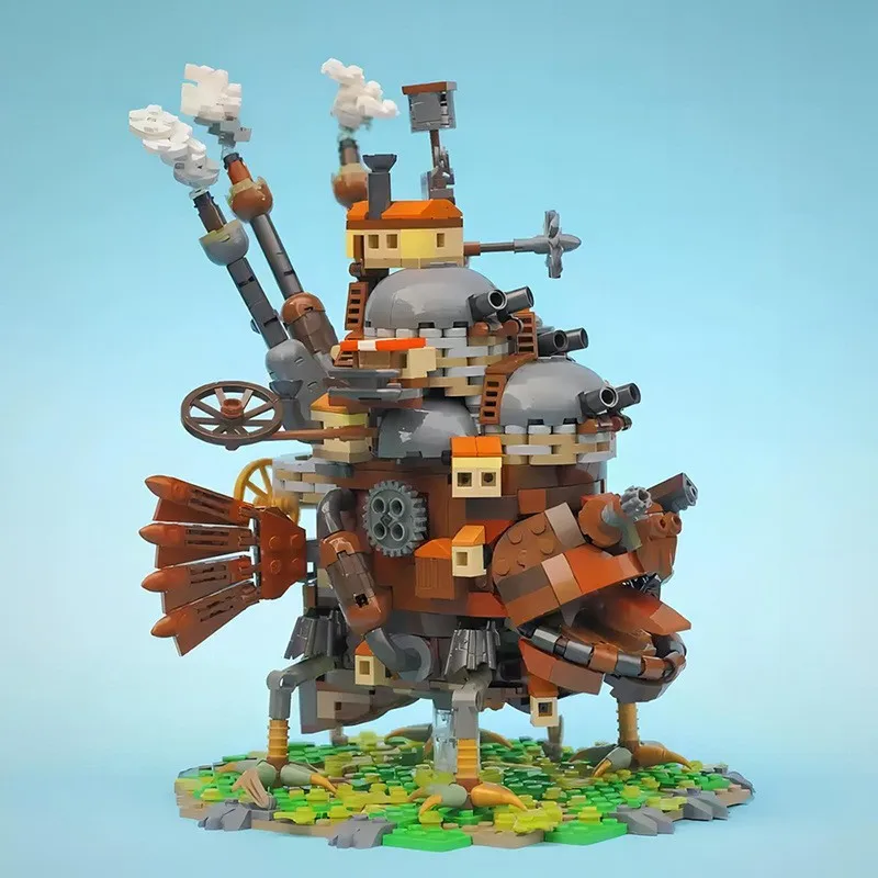 

Creative MOC Classical Cartoon City House Mobile Castle Model Assemble Ornaments Building Block Set DIY Kid Toys Gift