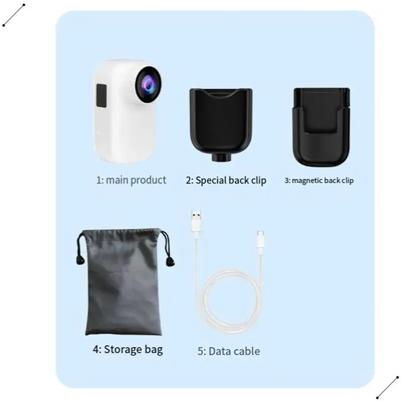 كاميرا الحركة الإبهام المضادة للاهتزاز 4K WIFI كاميرا الجيب اللاسلكية التحكم عن بعد في الهواء الطلق ركوب الدراجات Bodycam كاميرا رياضية #3