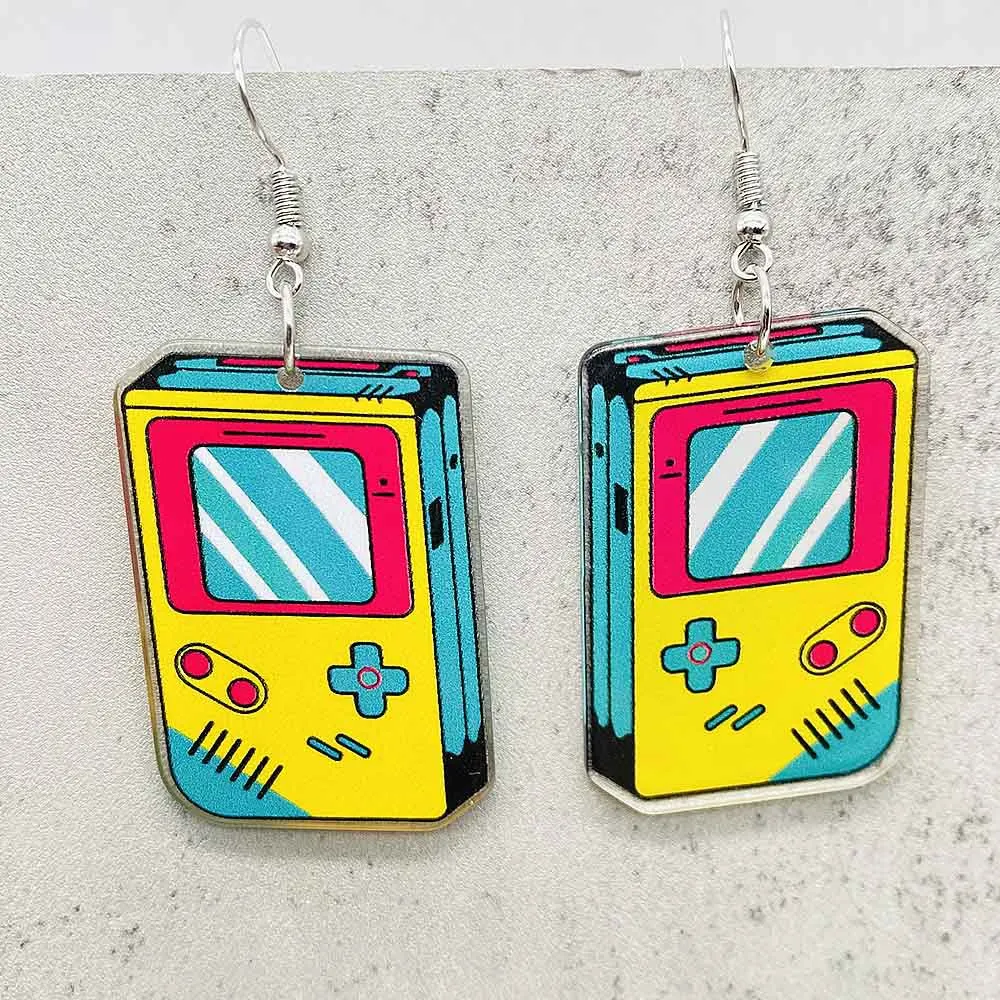 Vintage Style Cassette Tape Film Record Earrings Black White Record Music Enthusiast Earring Holiday Music Enthusiast Gift