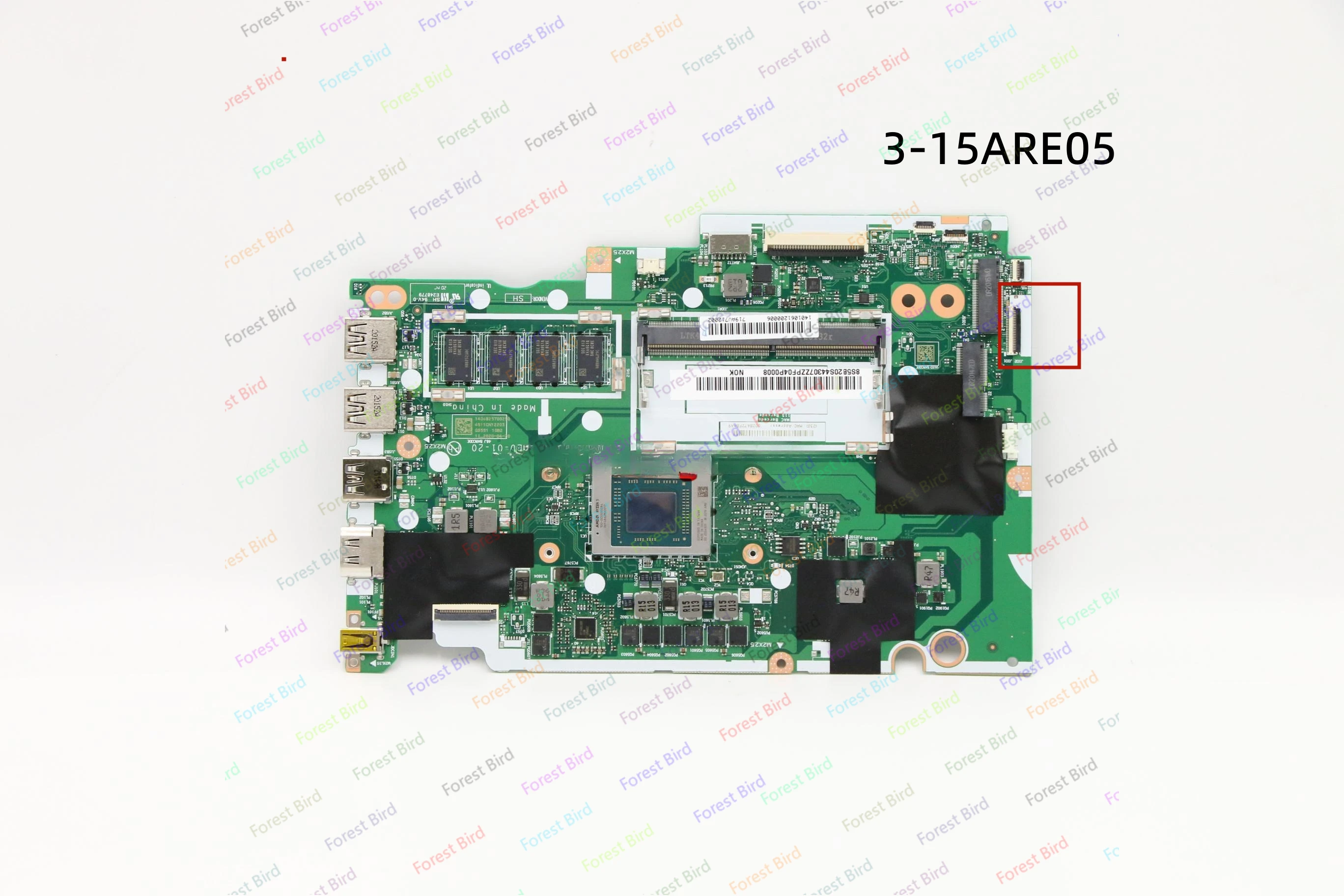 with CPU R3-4300U R5-4500U R7 4700U RAM 4GB DDR4 OK For Lenovo IdeaPad  3-15ARE05/3-17ARE05 Laptop Motherboard NM-C861