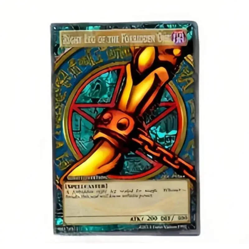 Yu Gi Oh card Exodia Right Leg Left Arm of The Forbidden One English Version 5 Sheets DIY Action Toy Figures Game Collection