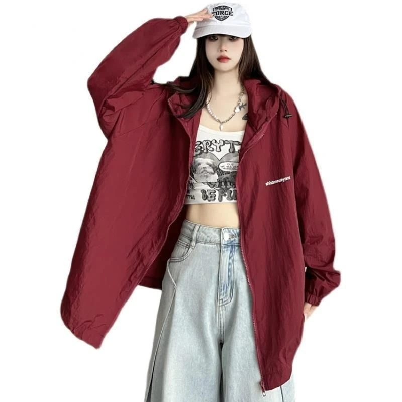 Hikigawa 2023 Spring Long Sleeve Women Men Jacket Casual Chic Fashion Zipper Tops Women All Match Loose Roupas Femininas