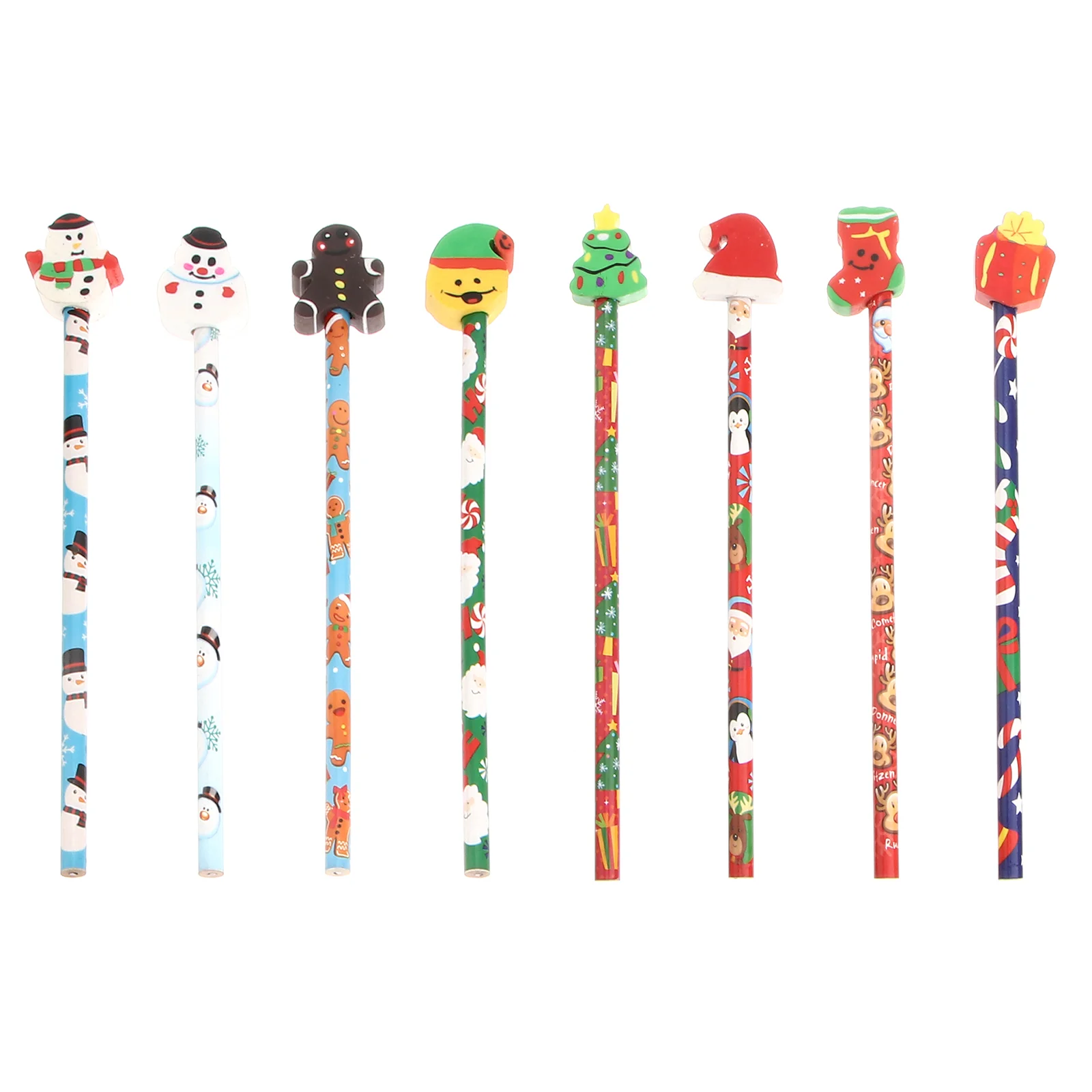 

20 Pcs Cartoon Christmas Pencil Student Pencils School Stationery Wood Childrens Learning Supplies Series