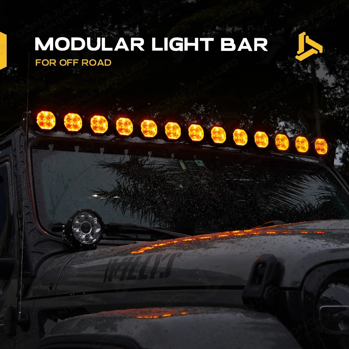 

48 Inch Modular Linkable LED Light Bar Kit Roof Mount Expandable Combo Beam 12V Off Road Driving Light With DRL Wiring Harness