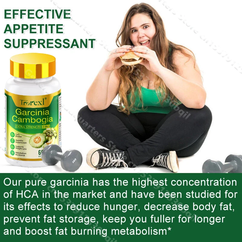 Garcinia Cambogia Extract for Weight Management Carb Blocker,Appetite Suppression,No Side Effects