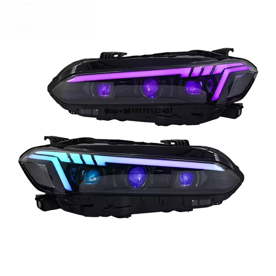 For 11th Generation 2022 Modified RGB Color LED Headlamps Lighting Assembly Dynamic signal DRL Headlight
