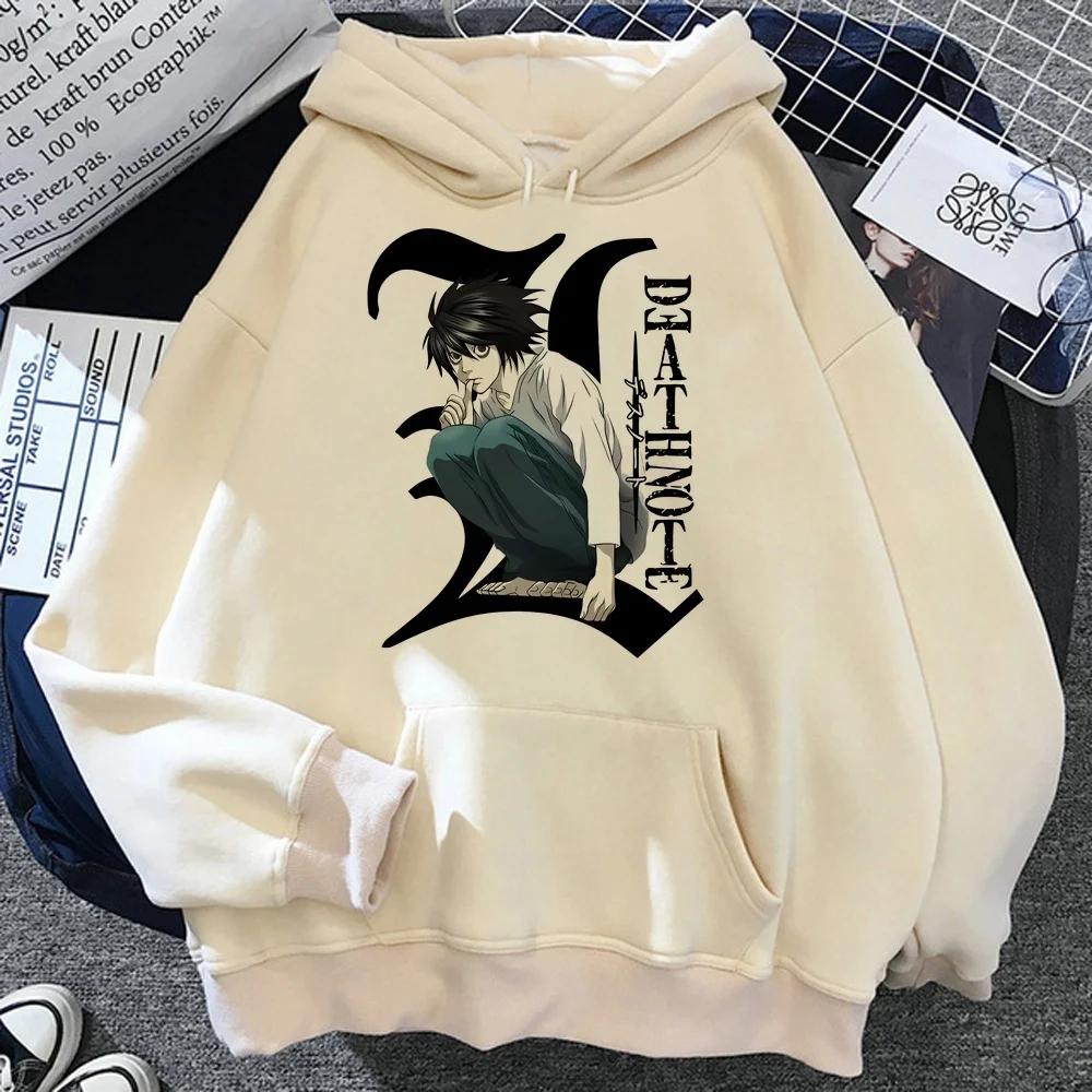 Death Note hoodies fashion tops y2k 2000s gothic harajuku Female Aesthetic