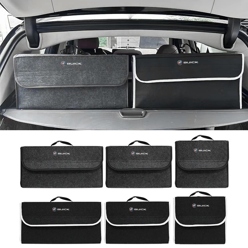 

Car Logo Trunk Storage Box Large Capacity Tool Organiser Bag Accessories For Buick Century Excelle XT Envision Excelle GT Verano