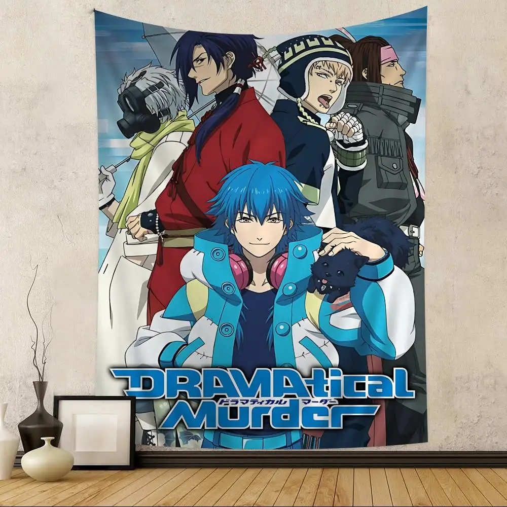 BL Game Dramatical Murder Anime Tapestry Hanging Tarot Hippie Wall Rugs Dorm Home Decor