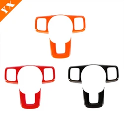 For Tank 300 accessories Tank 300 2025 Carbon Red Black Look Trim Car Steering Wheel Cover Switch Sticker Frame Garnish Cover
