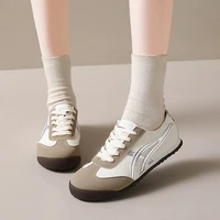Baskets de sport rétro pour femmes, à lacets, rayées, légères, à semelle souple, décontractées, pour la marche quotidienne, chaussures tendance. 5