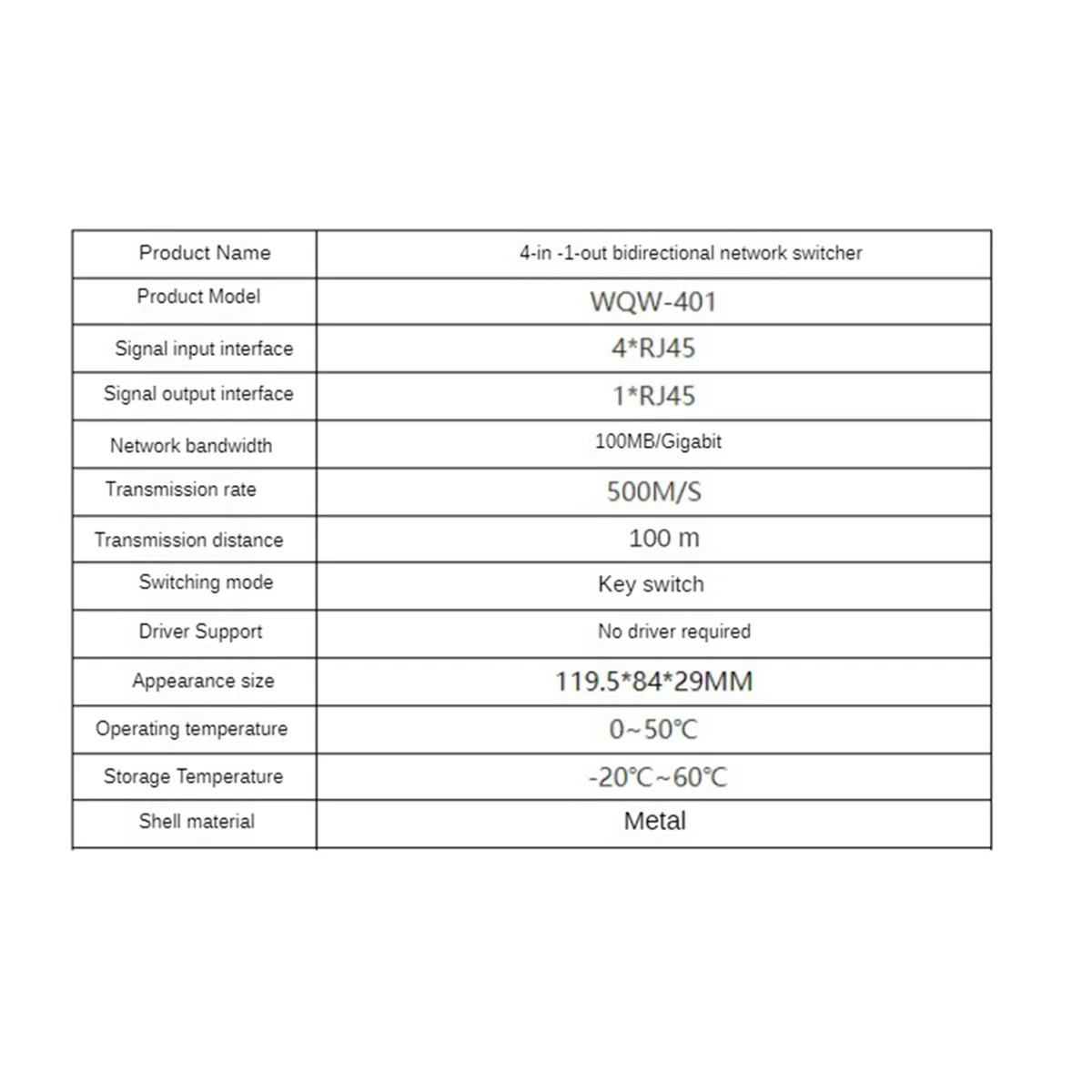 Goditi la vita, vale la pena avere 4 in 1 uscita Mini switch di rete Gigabit da 100/1000 Mbps Switch Ethernet a 5 porte Splitter Internet