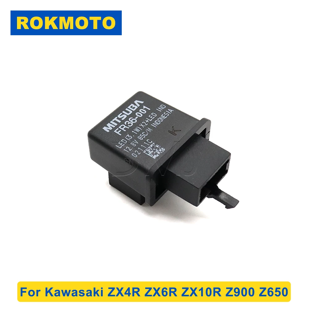 Fit For Kawasaki ZX4R ZX6R ZX10R Z900 Z650 ZX 4R 6R 10R Motorcycle LED Flasher Relay Turn Signal Bulb Hyper Flash Switch
