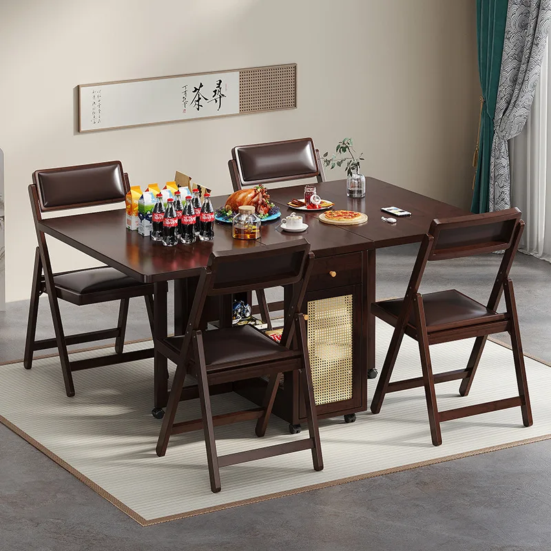 Dining table and chair combination household small apartment dining table living room rental room table
