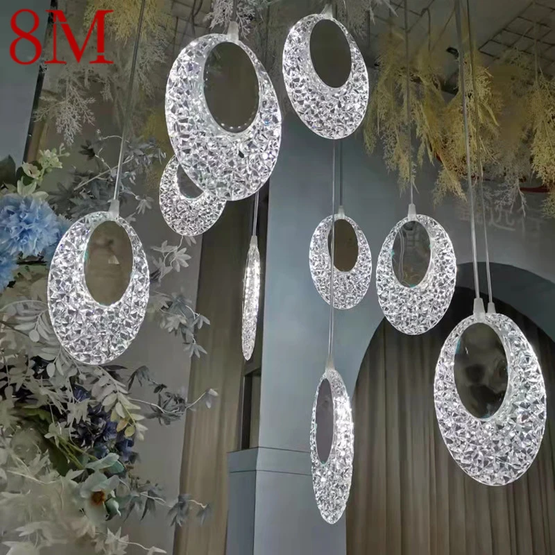 

8M Modern Wedding Pendant Lamp Festival Lights Atmosphere LED Light For Party Stage Background Decorationnd