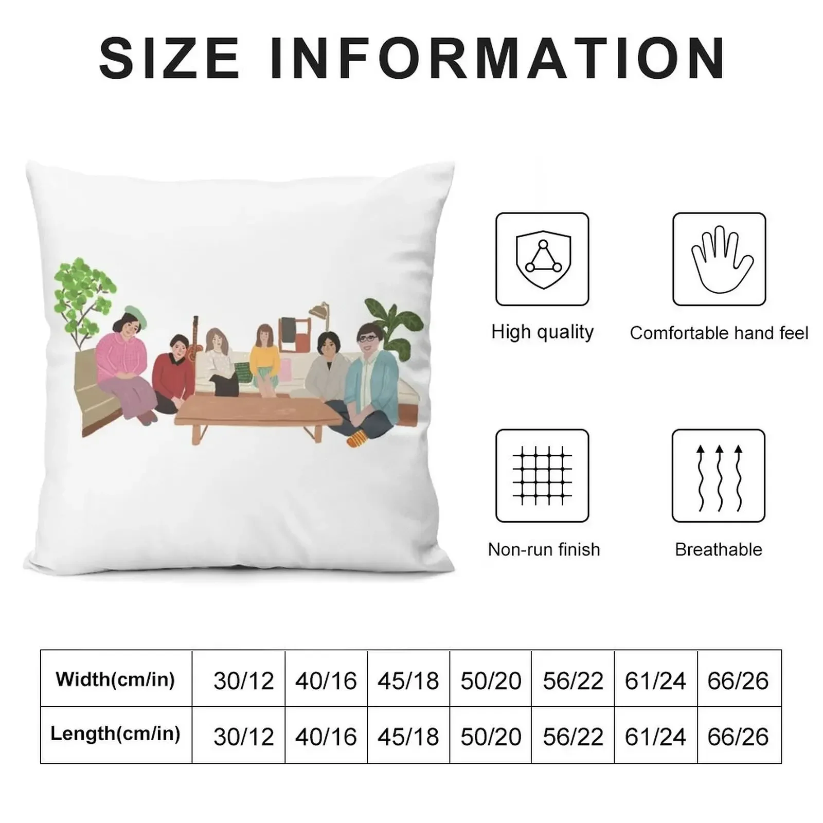 Terrace House Japan Throw Pillow Cushions For Sofa Cushions For Decorative Sofa Cushion Cover Set pillow