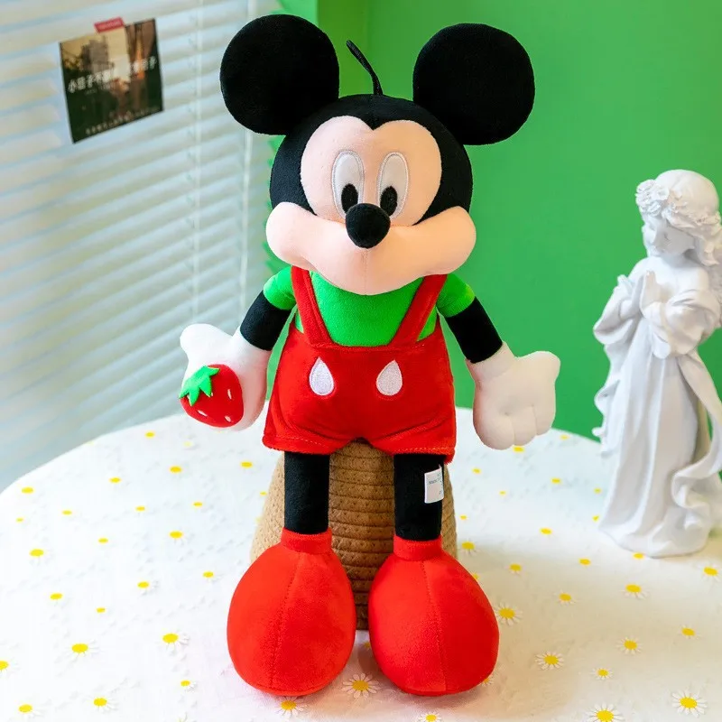 40-70 cm Klassieke Koppels Aardbei Minnie Mickey Mouse Kawaii Gevulde Knuffel Kussen Pop Verjaardag Vriendin Meisje Kerstcadeau