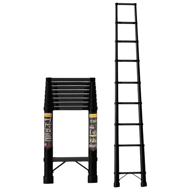 CX thickened carbon steel 5.9 meters telescopic ladder portable extra thick project unilateral ladder lifting and shrinking