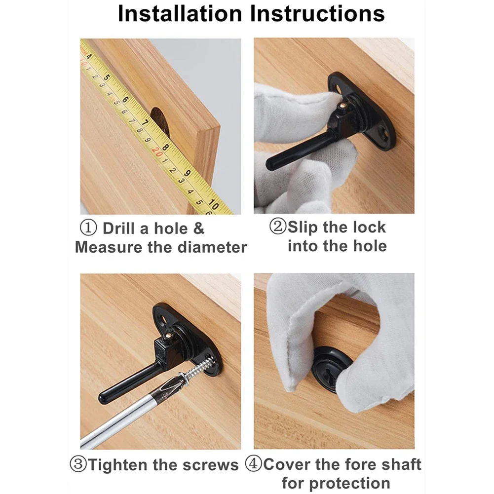 

Drawer For Cabinet Bookcase Cam Lock Drawer Lock With 2pcs Keys Hardwares For Furnitures Comfortable Plating Color