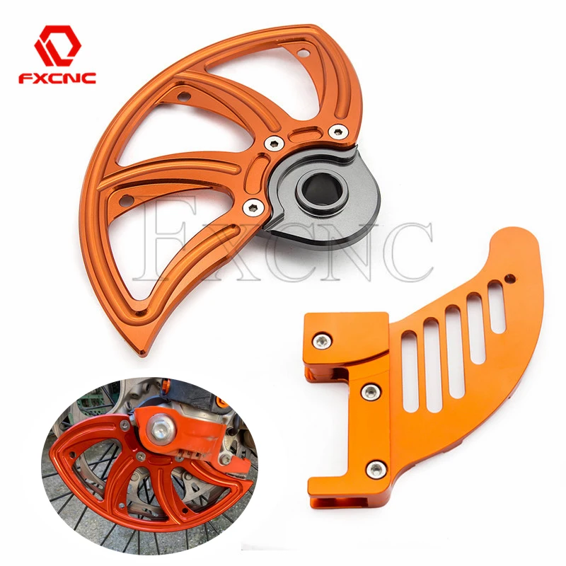 For SX SXF EXC EXCF XC XCF XCW XCFW 125 150 200 250 300 350 400 450 525 530 CNC Front Rear Brake Disc Guard Protector