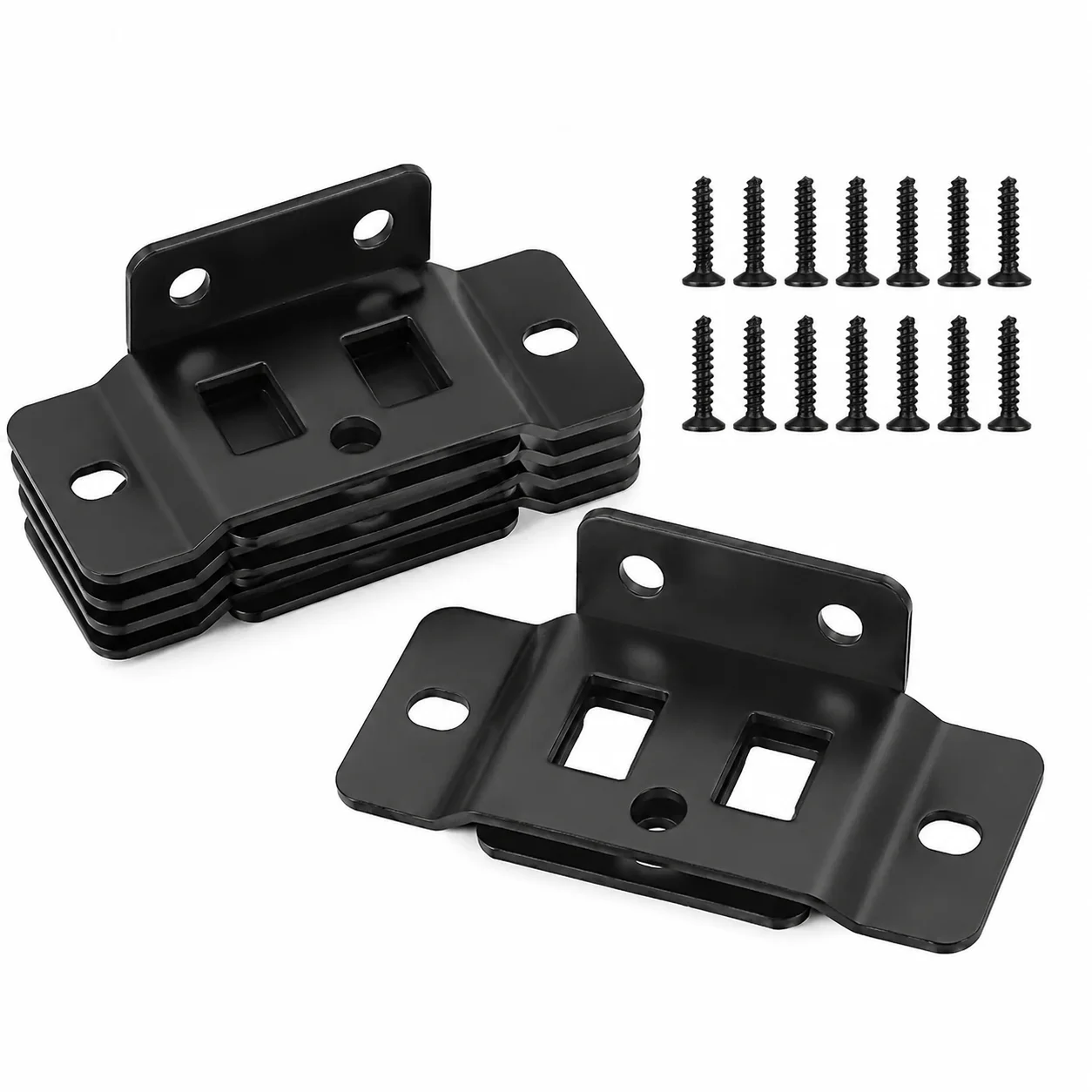4 Sets 2 In 1 Metal L Shaped 90 Degree Furniture Right Angle Connectors Thickened Hardware Brackets Easy To Install