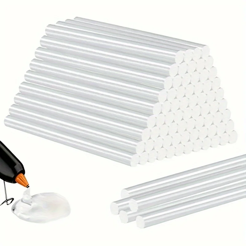 

30Pcs 7mm X110mm Hot Melt Glue Stick Adhesive Translucent Strong Viscosity Rods For Glue Gun Home DIY Industrial Repair