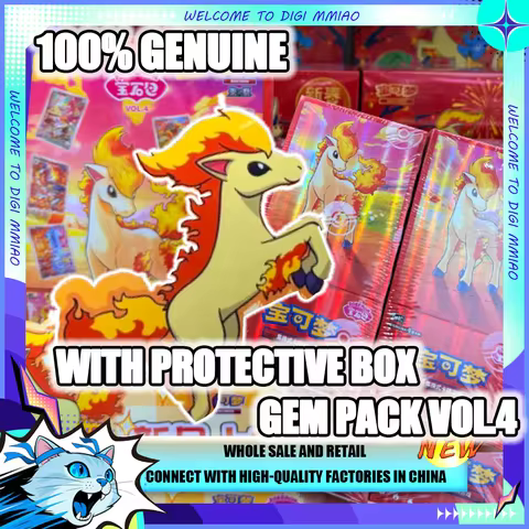 In Stock Trading Card Game PTCG Pokemon Gem Pack Vol.4 Cards Simplified Chinese Zhu&amp;Purple Gem Bag Booster Pack 4 Box Gift