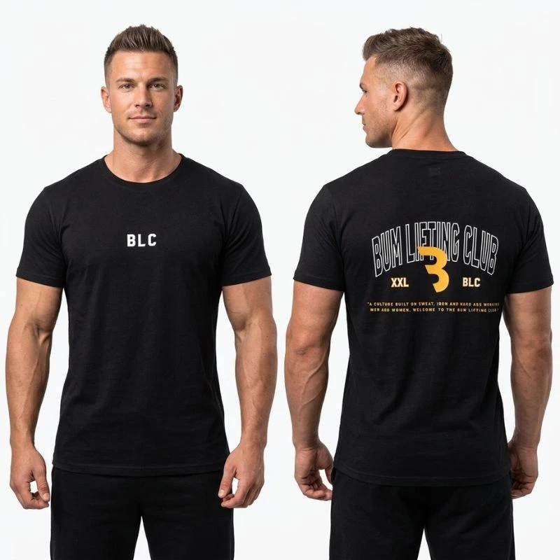 Olympia Bumstead Tour Classic GYM Fitness Sports Marken-Grafik-T-Shirt aus Baumwolle für Männer und Frauen, Workout-Oberteil – Detail 2