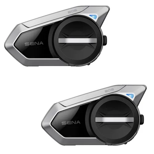 Sena 50S Bluetooth Headset 5.0 Dual-Kommunikationssystem für Motorräder Premium-Motorradzubehör