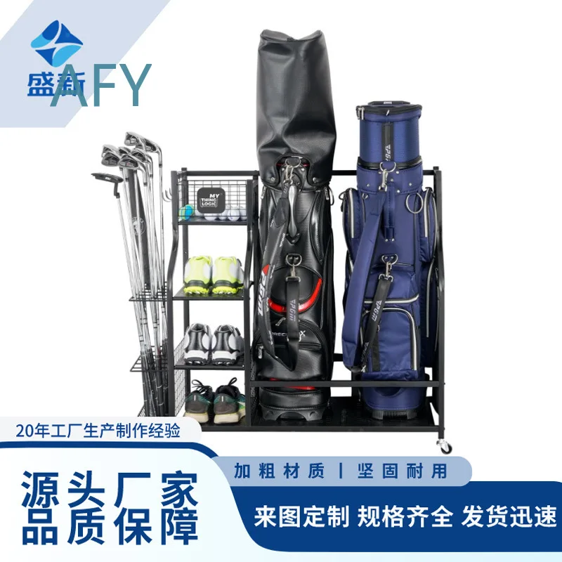 Golf Bag Storage Rack with Wheels for Amazon Extra Storage Organizer for Golf Clubs and Accessories