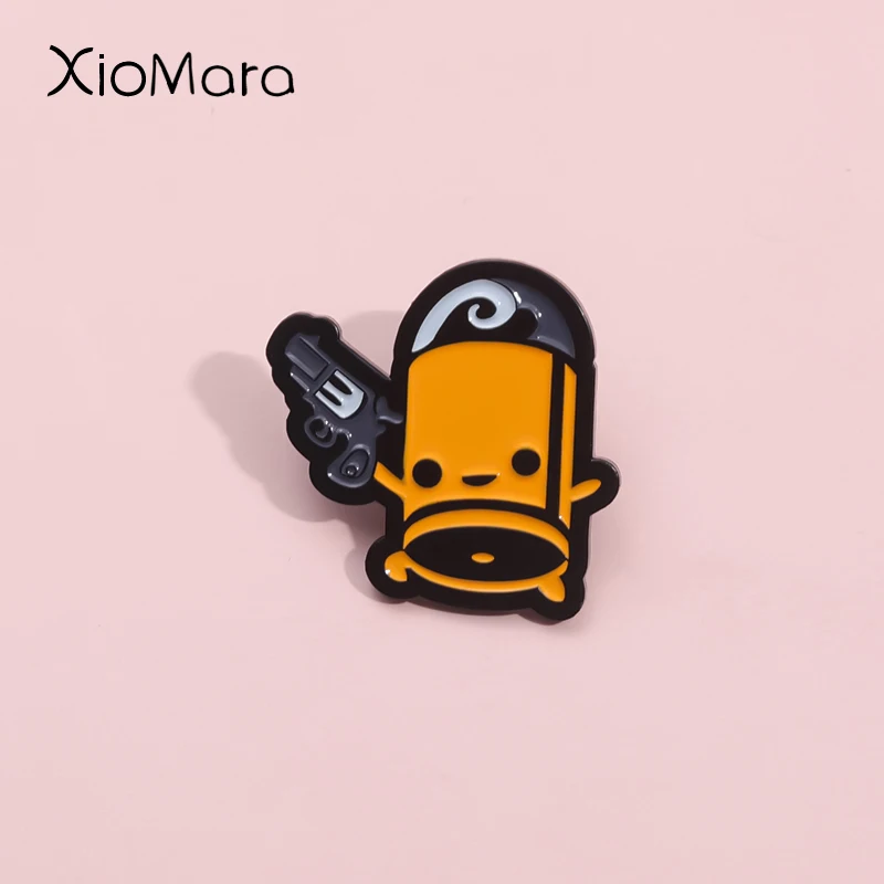 Retro Shooting Game Pixel Style Enamel Pins RPG Adventure Game Characters Brooches Lapel Badges Jewelry Gift For Fans Friends