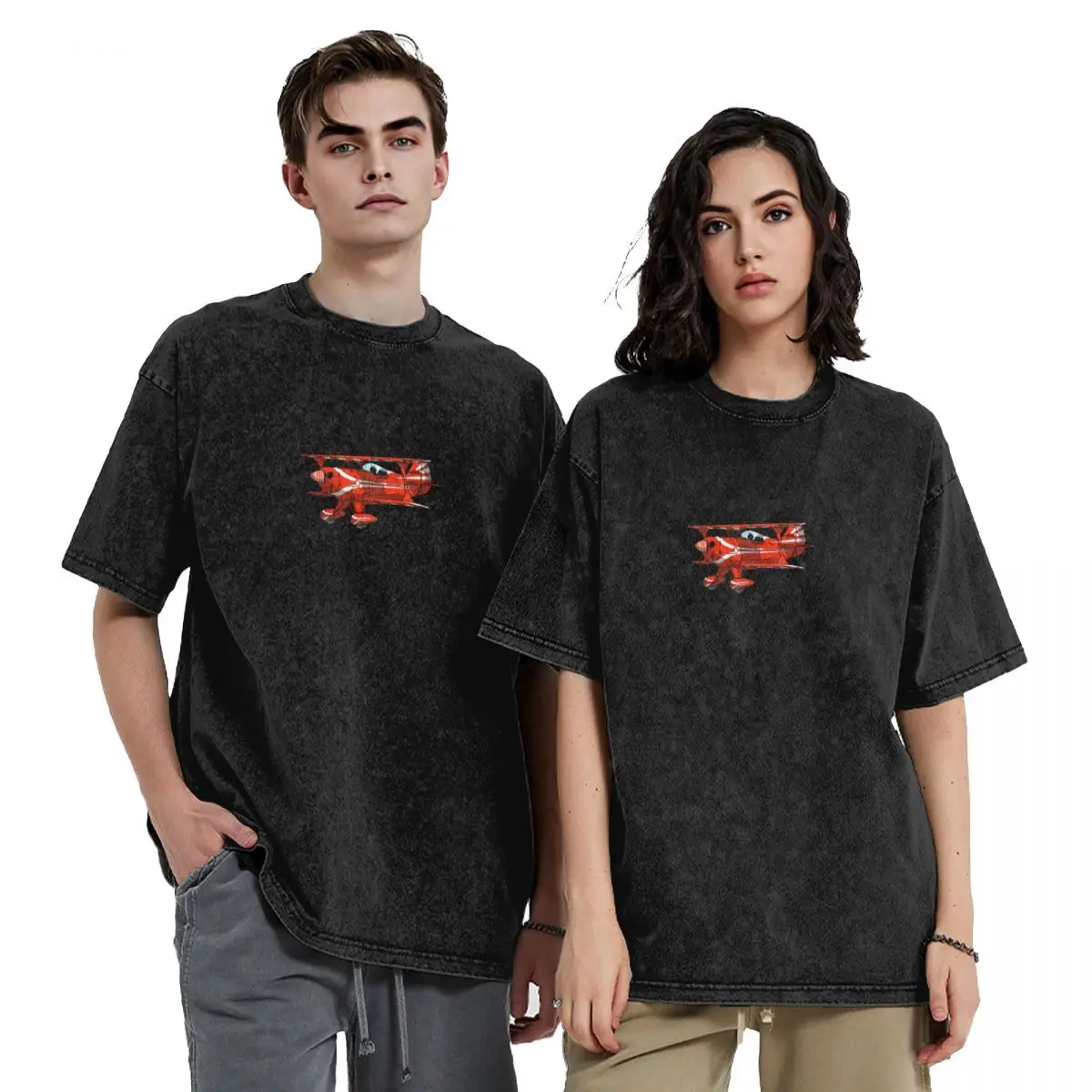 

Pitts S2A N72KW T-Shirt plus sizes tees baggy shirts aesthetic clothes plain white t shirts men