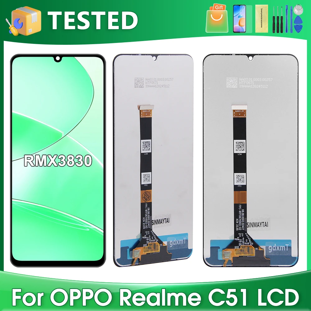 

6.74''For OPPO Realme C51 For RealmeC51 RMX3830 LCD Display Touch Screen Digitizer Assembly Replacement