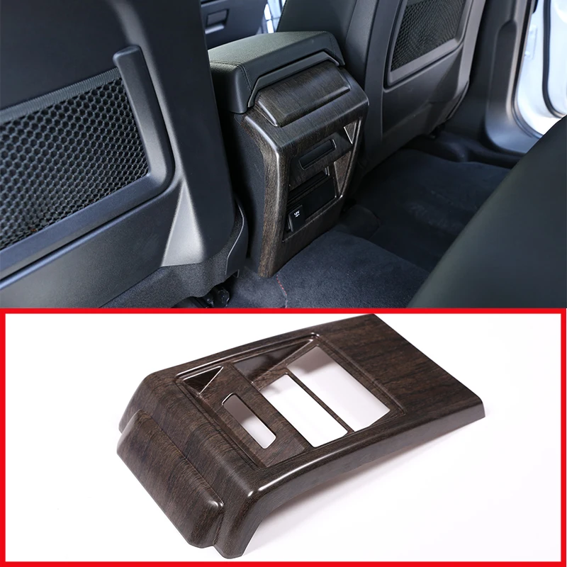 1 Pcs Oak Grain For Land Rover Discovery Sport 2015-2017 ABS Rear Seat Air Conditioning Vent Frame Cover Trim Car Accessories