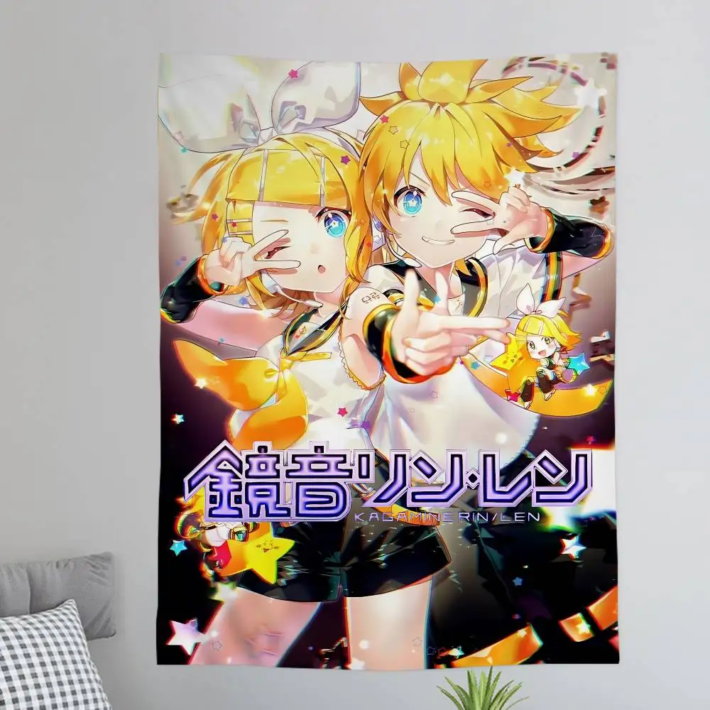 tapecaria-boemia-com-personagens-vocaloid-duo-kagamine-rin-e-len-tapecarias-de-parede-boemias-mandala-kawaii-para-decoracao-de-quarto