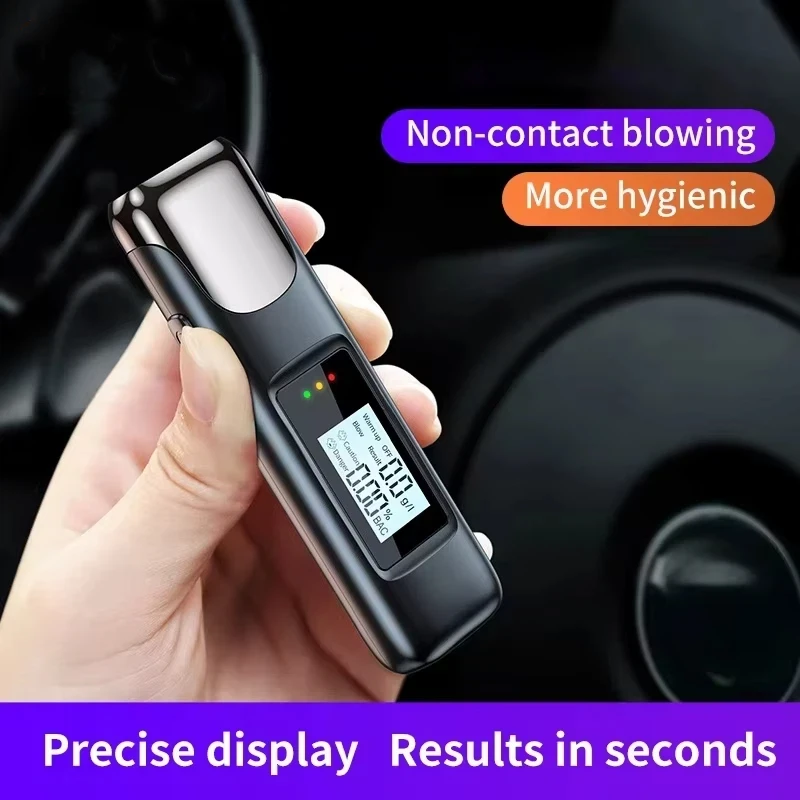 Portable Digital Display Alcohol Detector Breath alyzer Police Alcotester Backlight LCD Display Breathlyzer Alcohol test