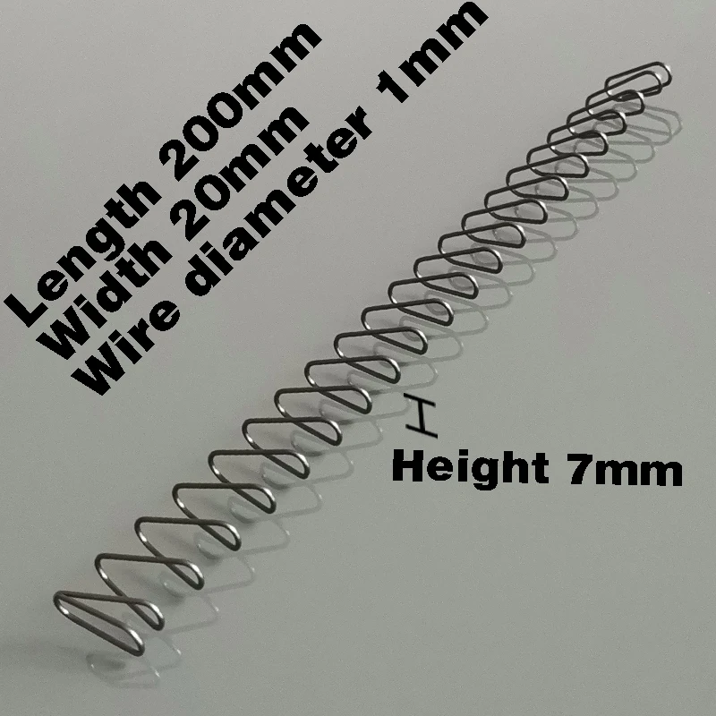 

Steel Wire 1mm Rectangular Compression Spring, Square Flat Spring Length 200mm