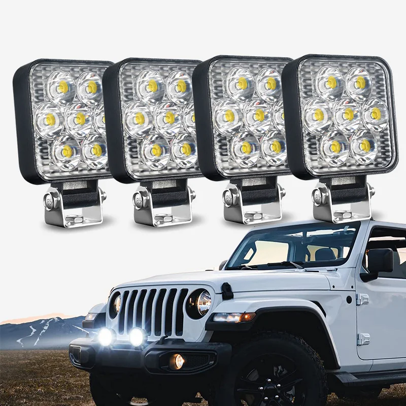 

3.5inch LED Pods Light 48W Mini Work Light Bar Square Spotlights 6000K Driving Lamp for Car Truck Offroad Vehicles Atvs Boat