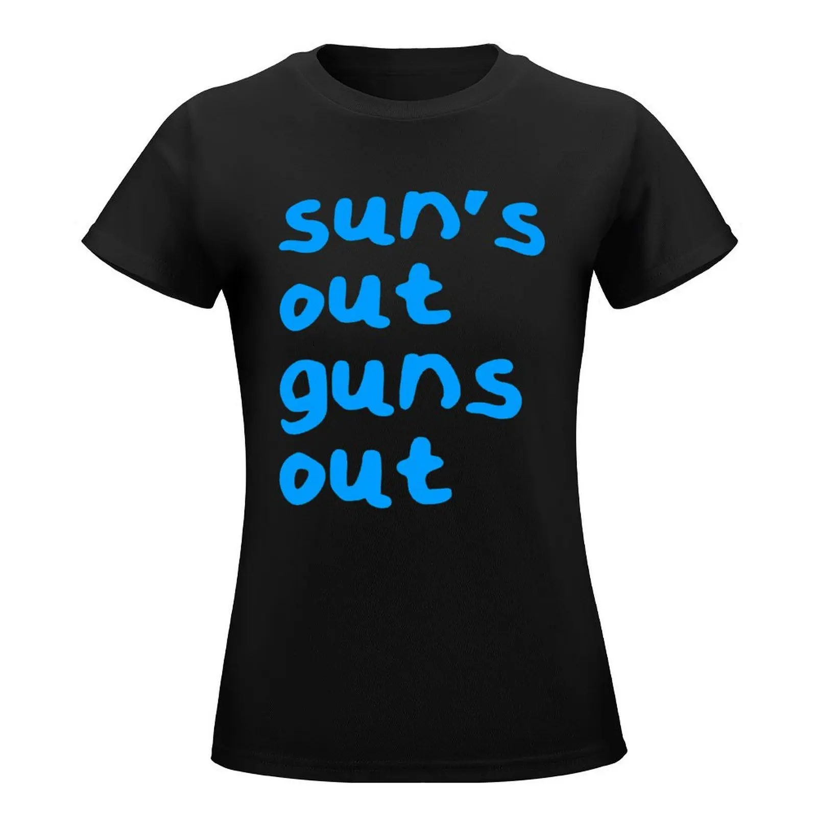 22 Jump Street - Sun's Out Guns Out T-Shirt Blouse graphics Women's tops