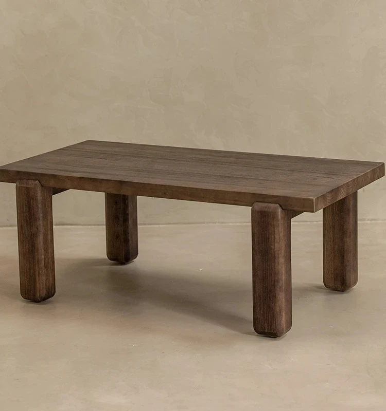 

Solid Wood Tea Table Living Room Home Tea Table Retro Rectangular Walnut B & B