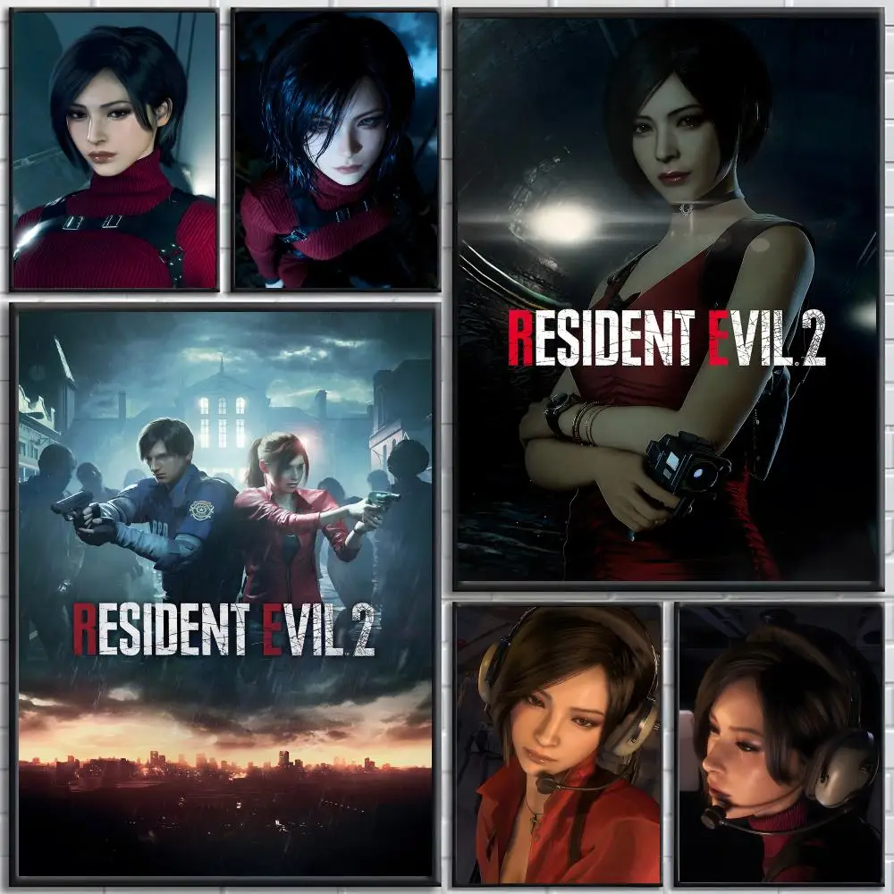 R-Resident Evil Poster posters for bedrooms and living rooms—high-definition cartoon movie-themed wall art.