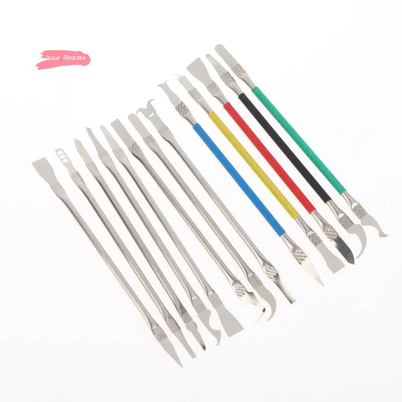 Y-5/8-teiliges Handy-Demontage- und Reparaturwerkzeug-Set, ultradünnes IC-Chip-CPU-Messer, Motherboard-Wartung, UV-Kleber-Reiniger und Entferner