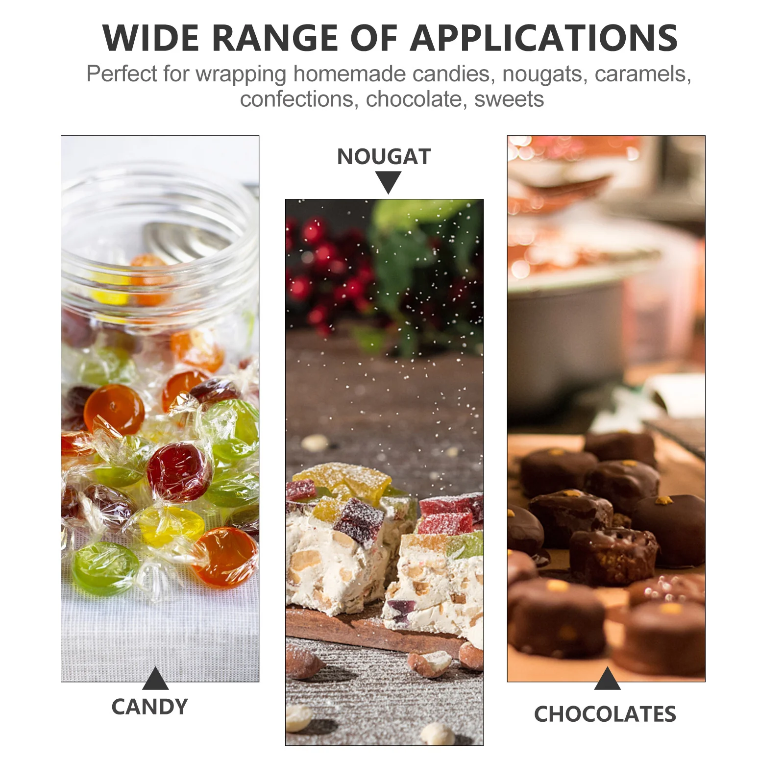 

30 рулонов красочных листов для упаковки конфет, обертки для DIY нуга, карамели, шоколада, сладости, упаковочные материалы для выпечки