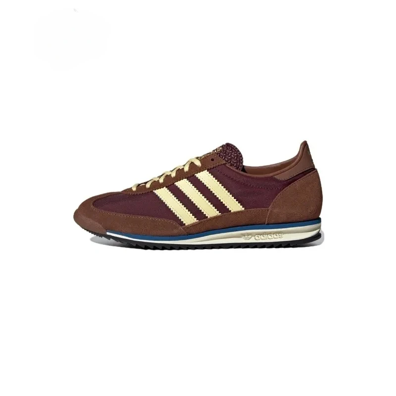 Adidas-zapatillas de correr originales SL 72 RS para hombre y mujer, zapatos informales de ante marrón arroz, zapatillas antideslizantes a la moda