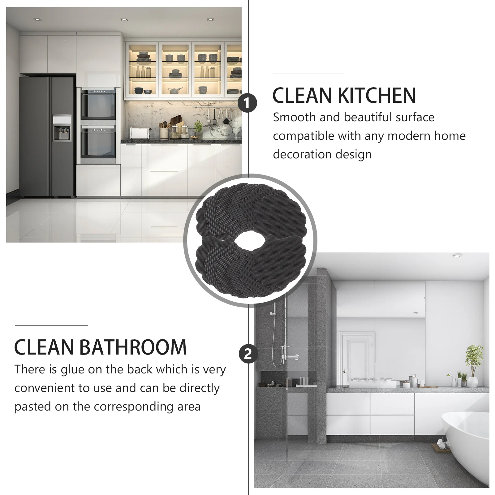 

12Pcs Anti Slip Stickers Shell Shape Bathroom Shower Adhesive Safety Decals Nonslip Treads for Bathtub Wet Floor