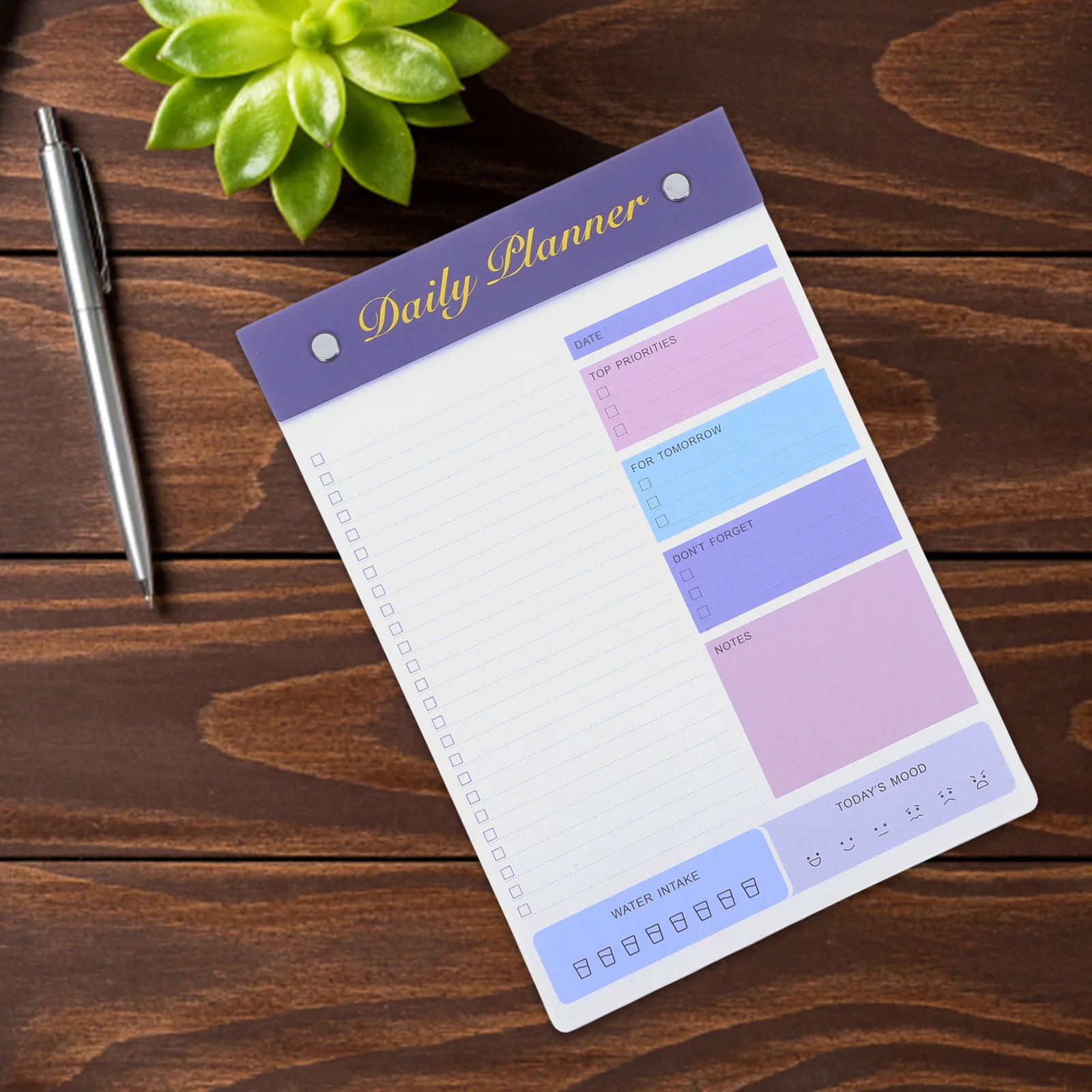 مفكرة مخططة يومية تمزيق الصفحات ورق قوي ذو سعة كبيرة لدراسة العمل والمكتب وطباعة كتاب الجدول الزمني