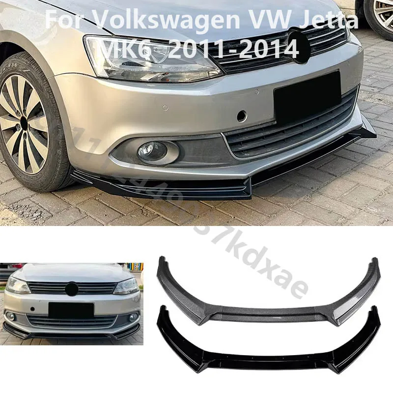 

For 2011-2014 Volkswagen Jetta MK6 Car Front Bumper Lip Spoiler Diffuser Splitters BodyKit Aprons Cover Guard Trim